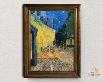 Van Gogh Cafe Terrace at Night Art Print (Digital Download)