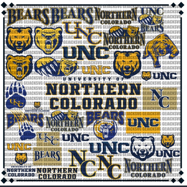 Northern Colorado University SVG, Bears SVG, Game Day, NCU, Football, Basketball, College, Athletics, Instant Download.