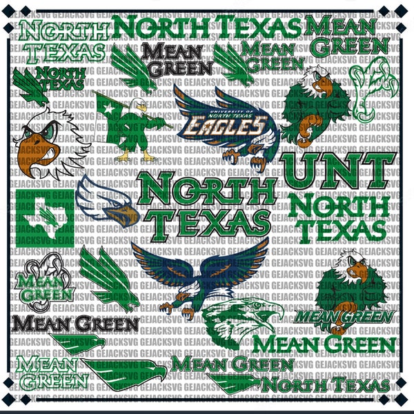 North Texas University SVG, Mean Green SVG, Game Day, Football, UNT, Basketball, College, Athletics, Instant Download.