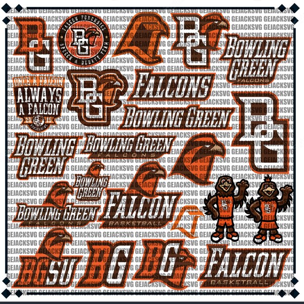 Bowling Green University SVG, Falcons SVG, Game Day, BG, Football, Basketball, College, Athletics, Instant Download.