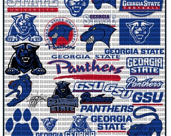 Georgia State University SVG, Panthers SVG, Game Day, GSU, Football, Basketball, College, Athletics, Instant Download.