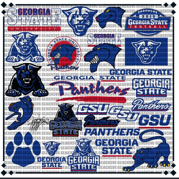 Georgia State University SVG, Panthers SVG, Game Day, GSU, Football, Basketball, College, Athletics, Instant Download.