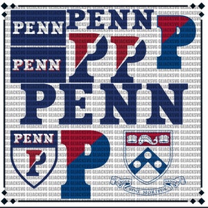 Penn University SVG, Quakers SVG, Game Day, Football, Basketball, College, Athletics, Instant Download.