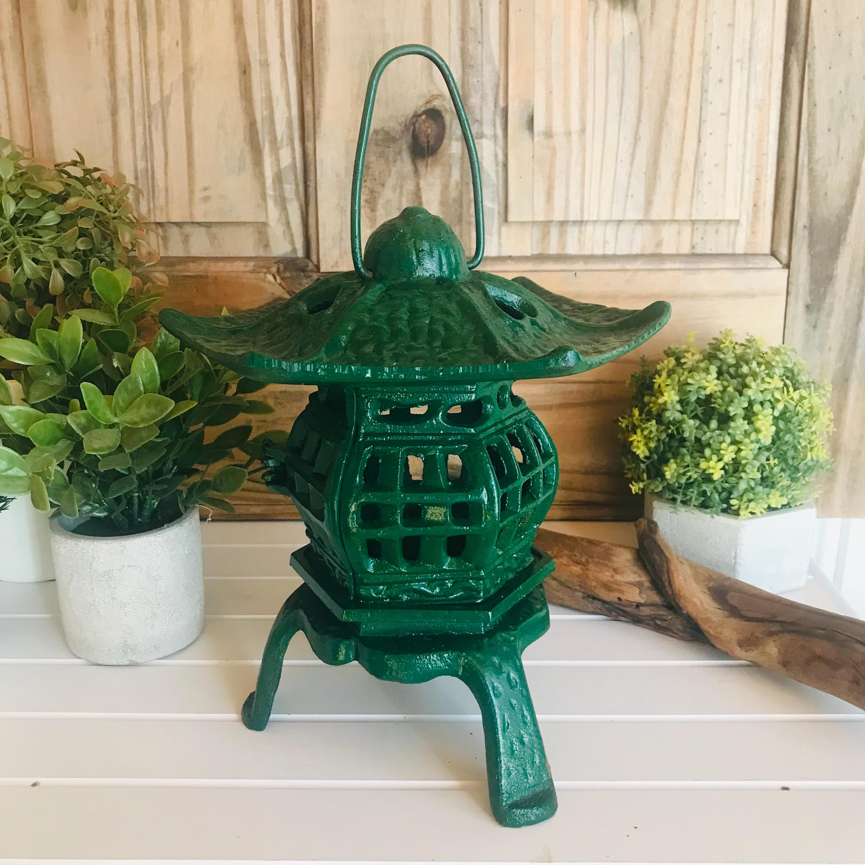 Antique Cast Iron Japanese Lantern - Etsy