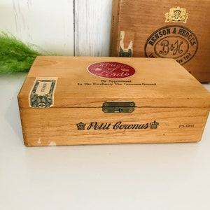 Rara scatola per sigari antica House of Lords Petit Coronas, antica scatola per sigari House of Lords C Dovetail, scatola per tabacco Imperial, da collezione, anni '20