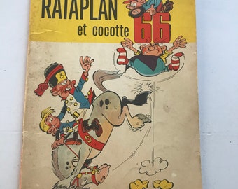 Rataplan et Cocotte 66, Berck, Lombard 1968, Tintin Journal, Vintage Comics Book BD