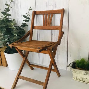 Antique childrens wood chair folding - Etsy 日本