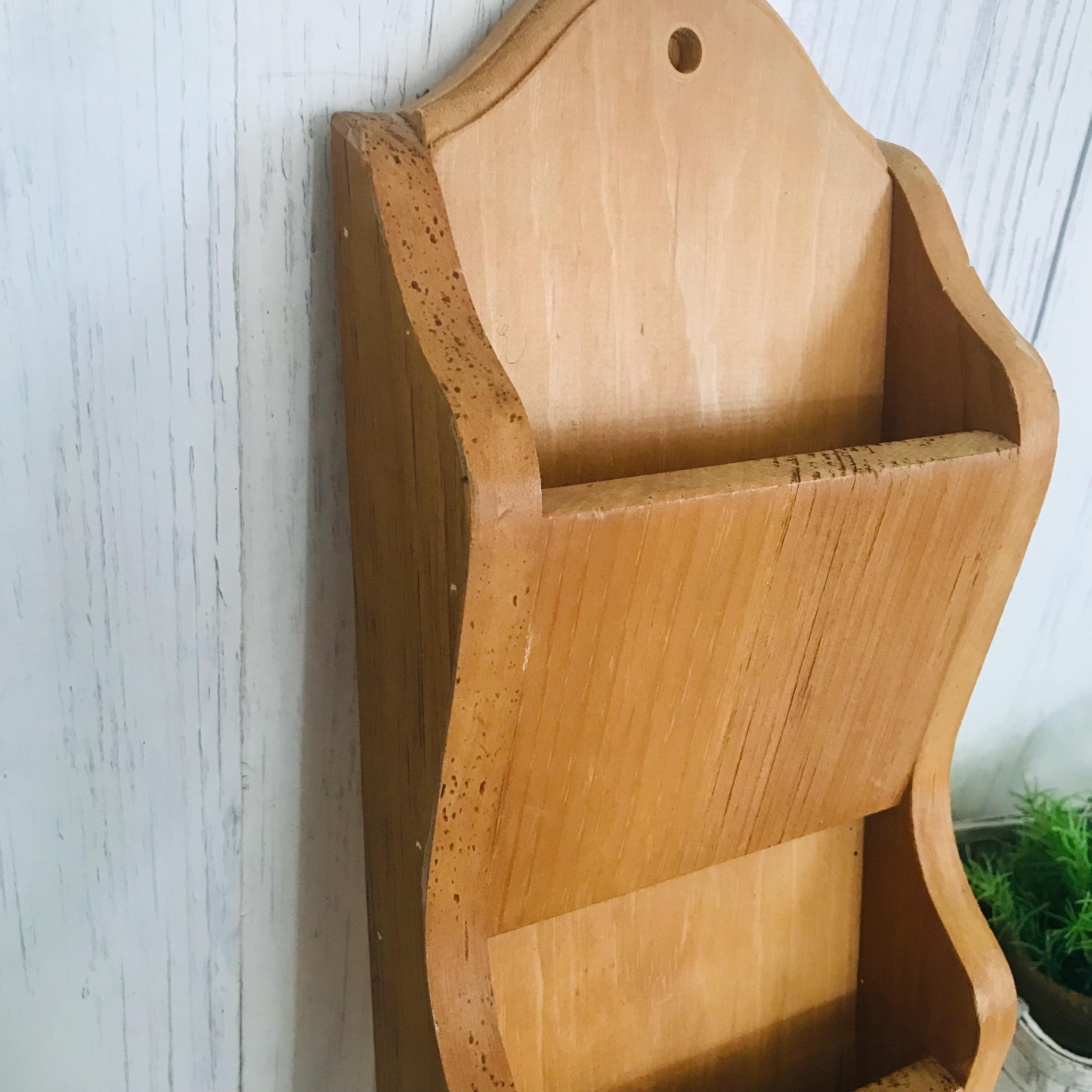 Vintage Solid Wood Letters Holder, Vintage Wood Letters Holders, Wooden ...