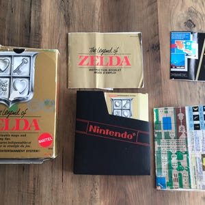 The Legend of Zelda 1987, Nintendo NES Komplett in Box mit Handbuch und Karte, Vintage Nintendo, Sammlerstück, Zelga Spiel
