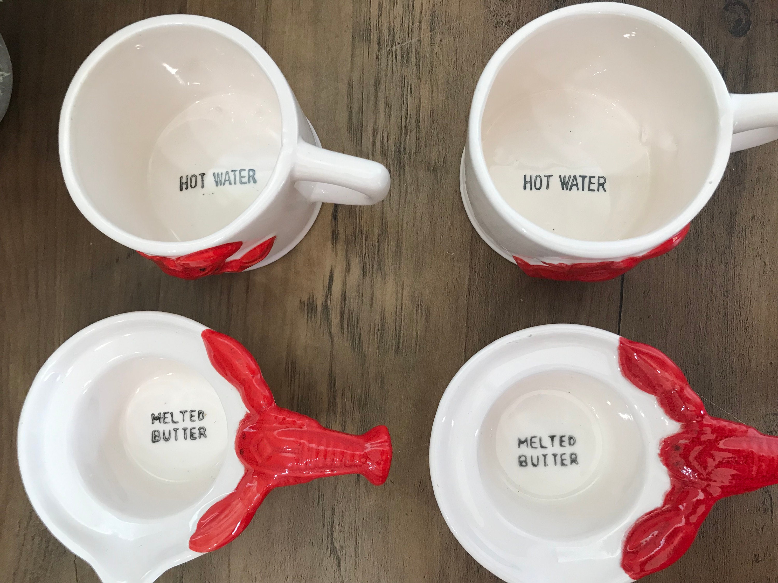 Lobster Butter Warmer Dishes Melted Butter Hot Water Dish Etsy Canada