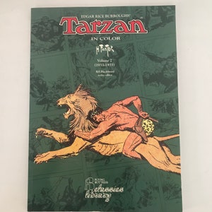 Tarzan em cores H. Foster Vol 2 1933-1935 Livro de capa mole, Edgar Rice Burroughs, Vintage Tarzan B.D., Biblioteca, VGC