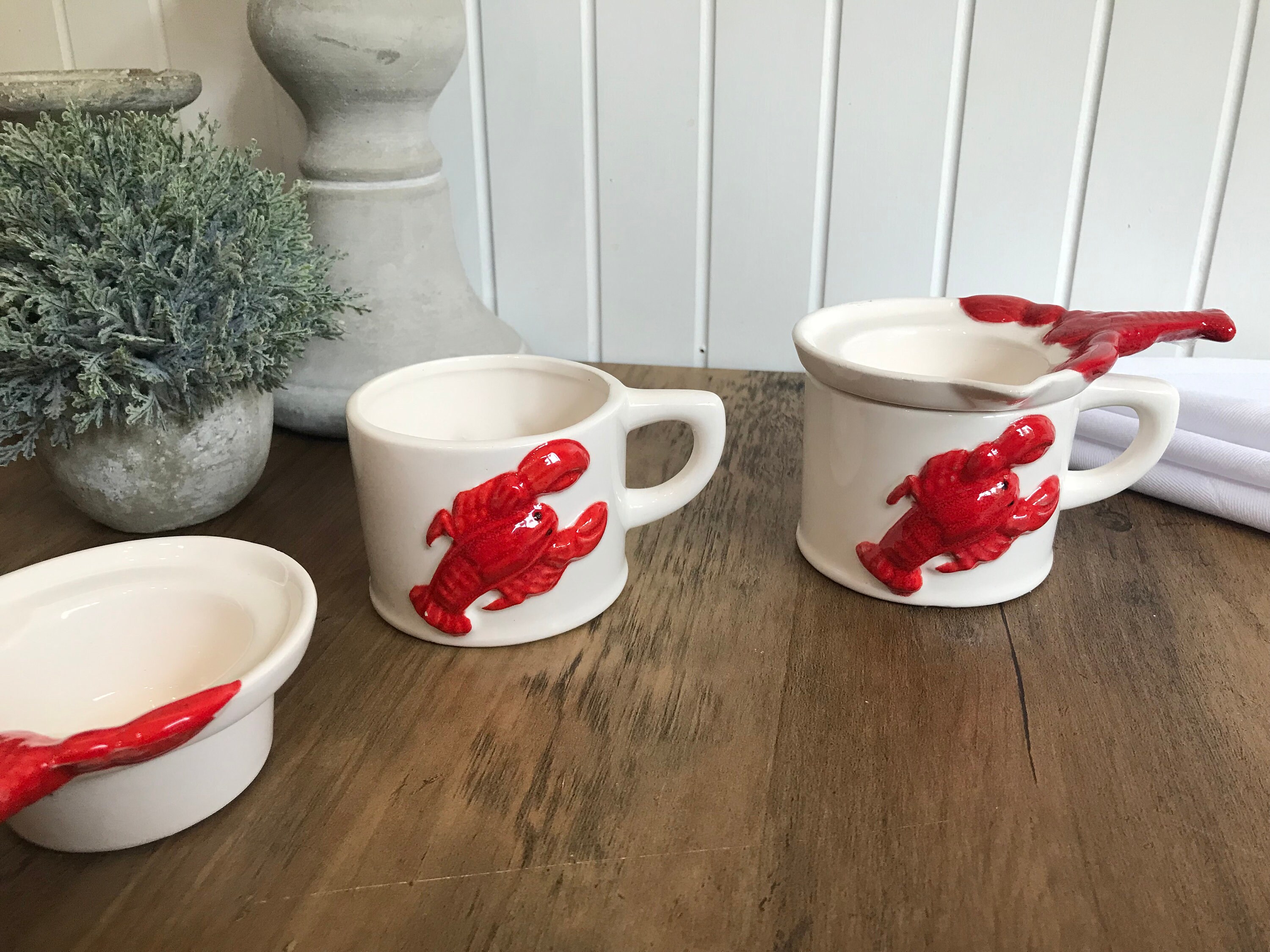 Lobster Butter Warmer Dishes Melted Butter Hot Water Dish Etsy Canada