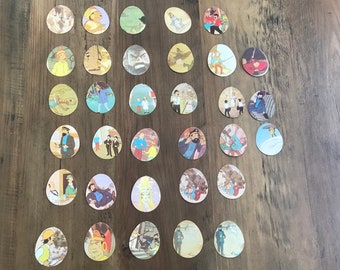 Vintage Tintin Stickers, Lombard 1972, Collectible Set of 33