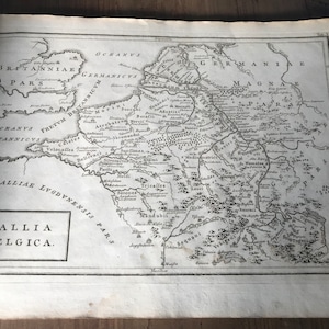 Cartes anciennes rares, Geographia Antiqua Cellarius, Christoph, livre de géographie ancienne, Dublin vers 1820, cartes du monde, pièces de collection