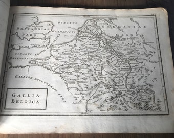 Rare Antique World Map Book, Geographia Antiqua Cellarius, Dublin 1820