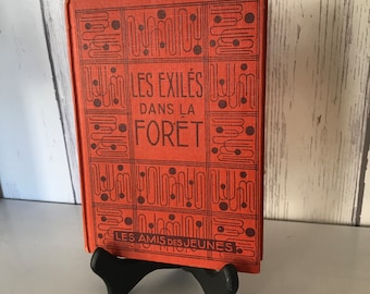 Vintage Book, Les Exilés dans la Forêt, Vintage Mayne Reid Orange Book, 1949 Edition Book, Beautiful Book, French Book, Collectible, Library