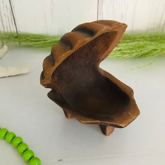 Ceramic Shell Trinket Box, Shell Ring Display, Vi… - image 4