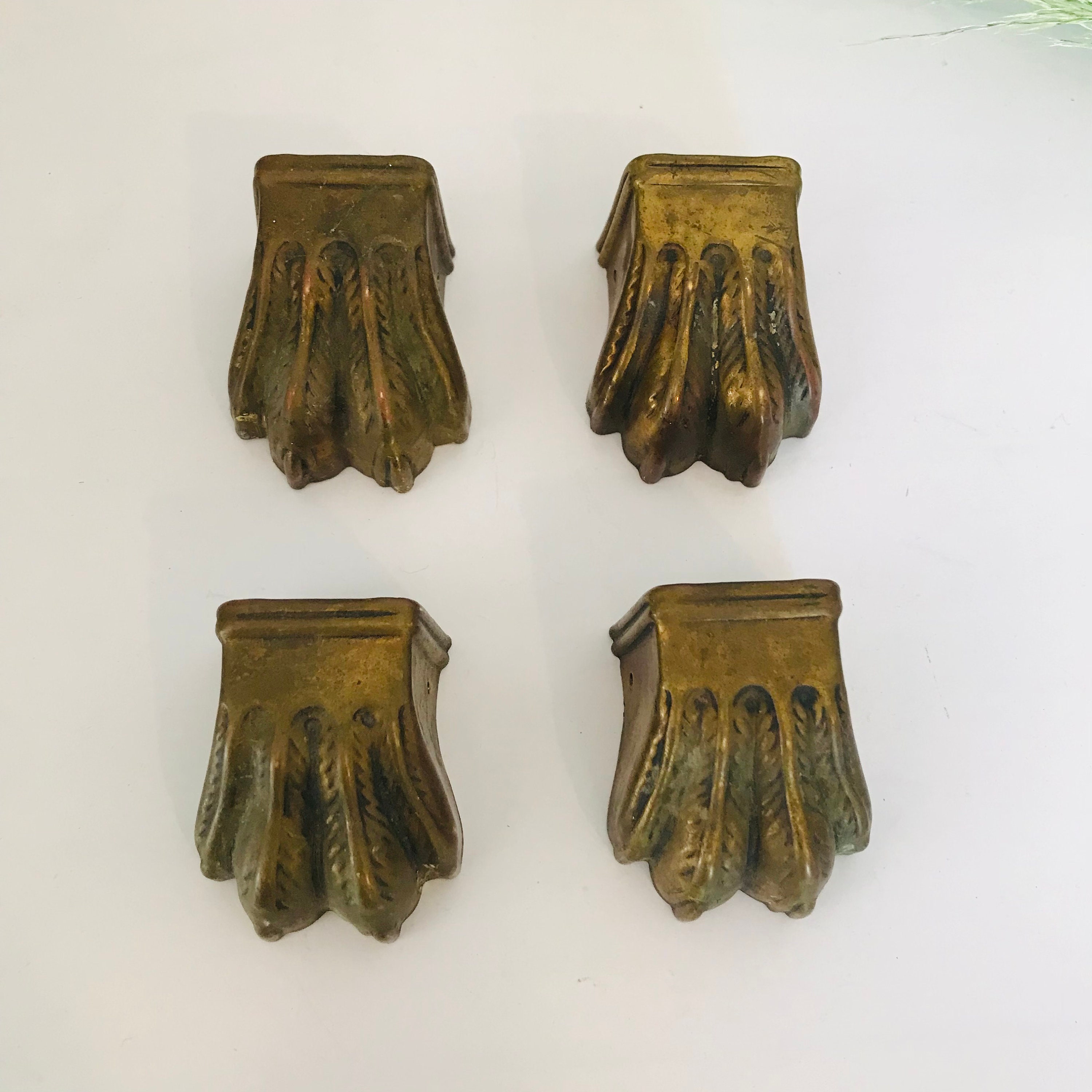 Antique Lion Claw Feet Furniture, Table Leg Foot Brass / Bronze