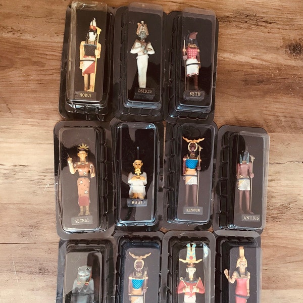 Hachette Collection, The Gods of Ancient Egypt Figures, Egyptian God Figurine,  Set of 11 Egypt God Statue, Miniature Figure, Collectible