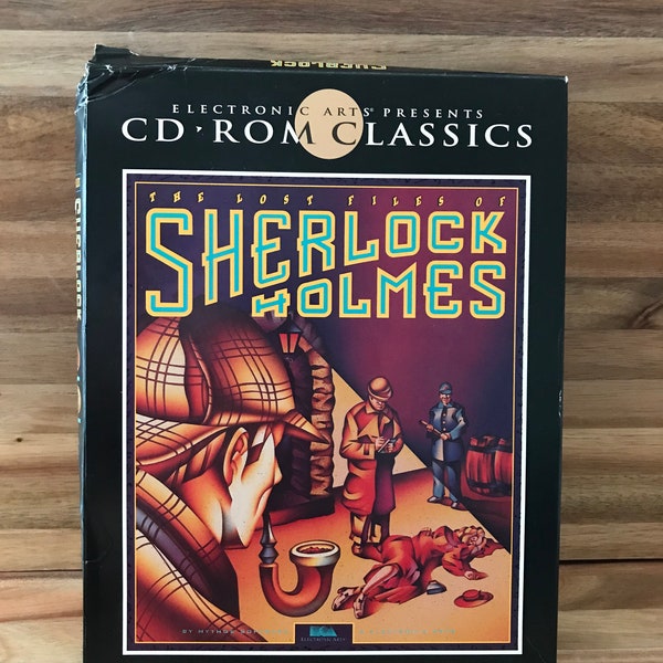 Rare Vintage PC Game, The Lost Files of Sherlock Holmes PC Game Rare, Cd Rom Classics, Vintage Game Box, IBM Game, Collectible Holmes