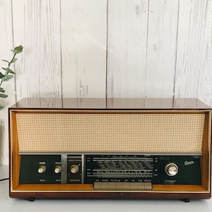 Radio de válvulas vintage rara, radio retro alemana Gaertz, radio de baquelita Gaertz modelo Musica 1316 L, radio vintage, decoración del hogar, retro