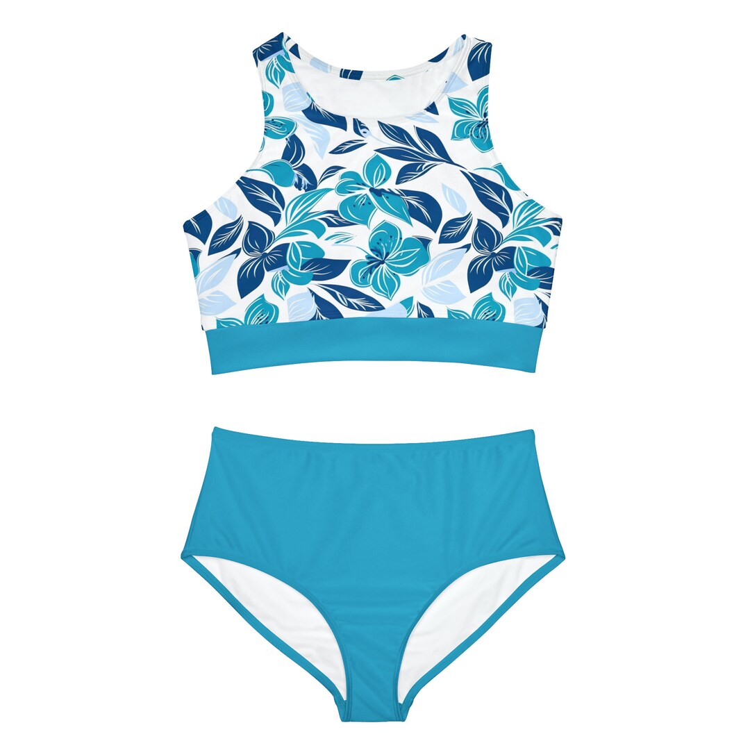 Sporty Bikini Set Bikini for Woman Pattern Two Piece - Etsy