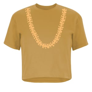 CROP TOP PUAKENIKENI Lei Dtf Print