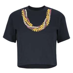 CROP TOP PUAKENIKENI Lokelani & Pikake Let Dtf Print
