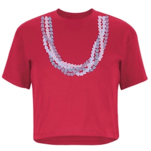 CROP TOP CROWN flower lei Dtf Print