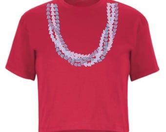 CROP TOP CROWN flower lei Dtf Print