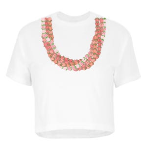 CROPPED TOP LOKELANI Lei Dtf Print
