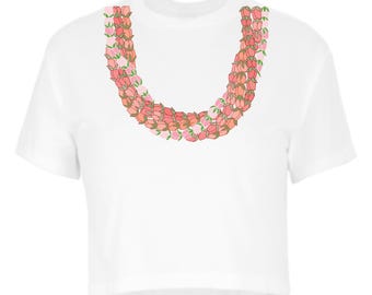 CROPPED TOP LOKELANI Lei Dtf Print