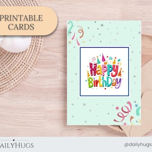 Printable Birthday Card | Happy Birthday Card Printable | Digital Birthday Card | Printable Happy Birthday Cards | Birthday Card Digital