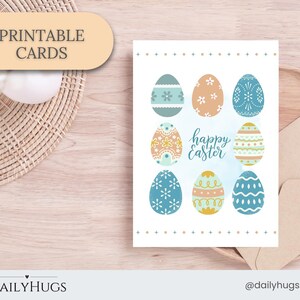 Carte imprimable de Pâques I Carte imprimable Joyeuses Pâques I Carte numérique Pâques I Cartes de voeux numériques Pâques I Carte numérique Joyeuses Pâques