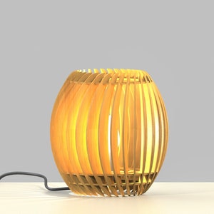 Arquivo de design de abajur de mesa cortado a laser svg, arquivo de design de abajur svg DXF, design de luminária pendente de lustre paramétrico Glowforge Arquivo de laser svg