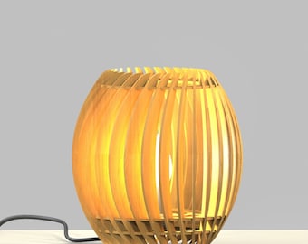 Laser cut Table Lamp Design file svg, lampshade design Cut Files SVG DXF chandelier pendant parametric lamp design Glowforge Laser file svg