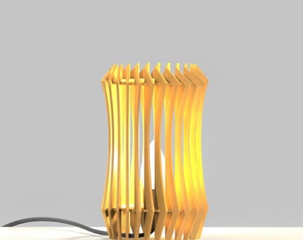 Laser cut Table Lamp Design file svg, lampshade design Cut Files SVG DXF chandelier pendant parametric lamp design Glowforge Laser file svg