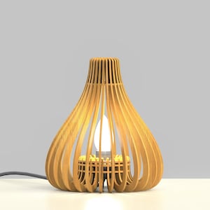 Fichier svg de lampe de table découpé au laser, conception d'abat-jour coupe fichiers SVG DXF lustre pendentif lampe paramétrique conception Glowforge fichier laser svg