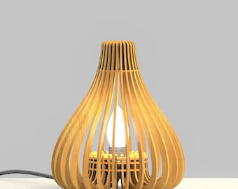 Laser cut Table Lamp Design file svg, lampshade design Cut Files SVG DXF chandelier pendant parametric lamp design Glowforge Laser file svg