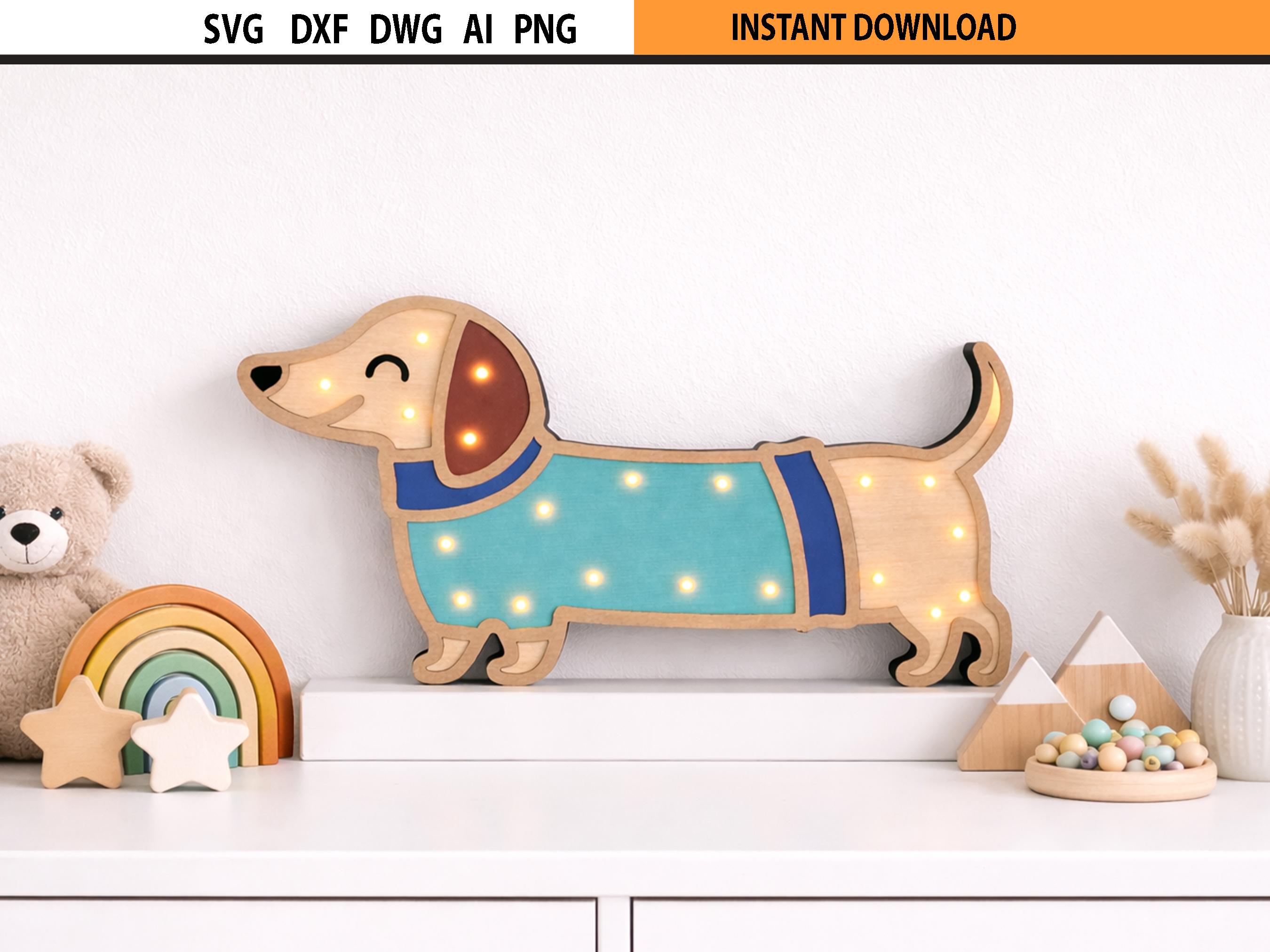 Dachshund lamp - Etsy 日本