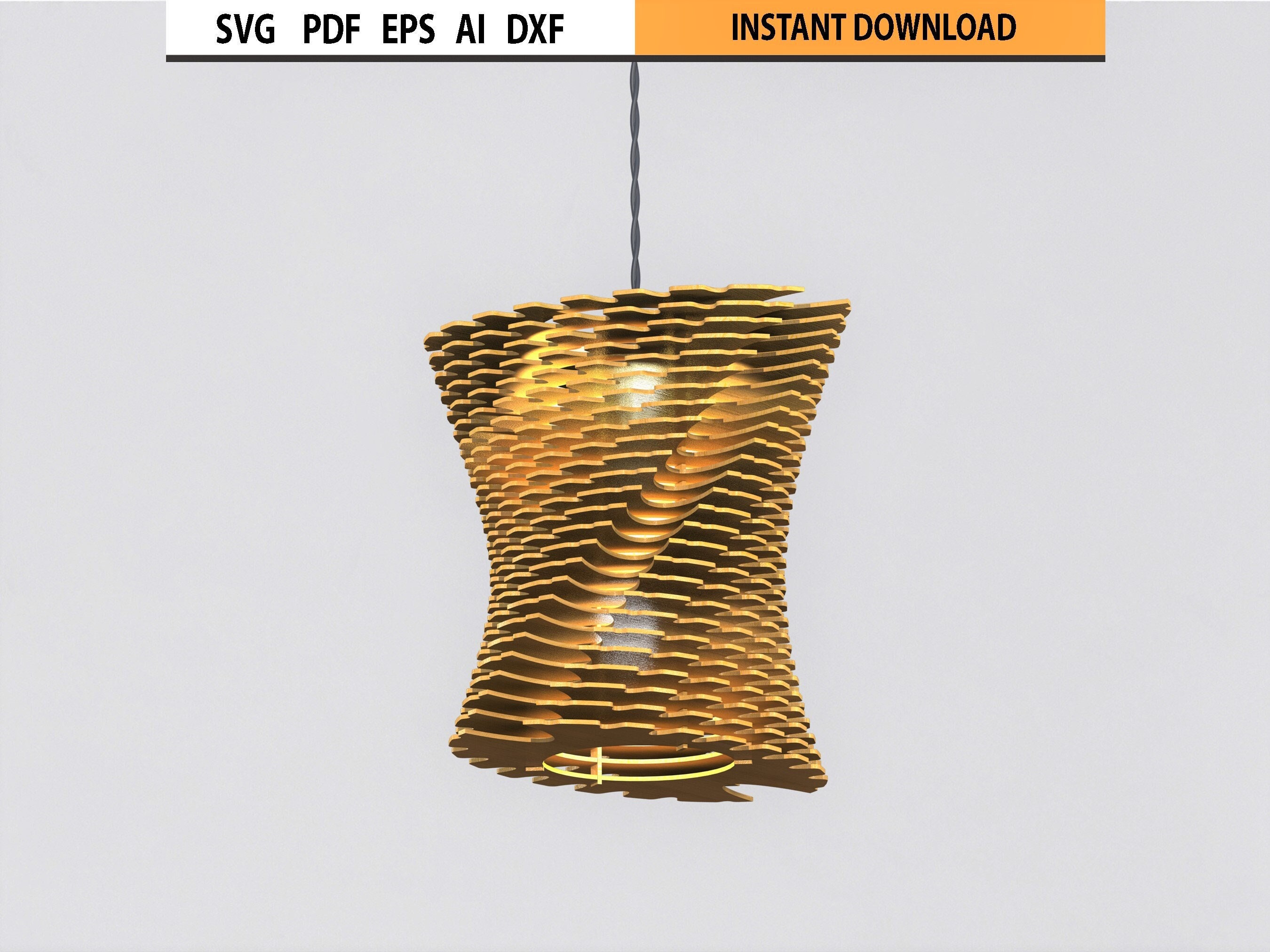 Laser Cut lampshade SVG file, Laser Cut Pendant Lamp Design SVG, Glowforge lampshade design Cut File SVG, Chandelier Design, Laser File svg