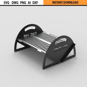 Laser Cut Grill Feuerstelle Design dxf Datei, tragbare faltbare Grill & Feuerstelle, DIY Feuerstelle, BBQ Design Dateien DXF für Laser Cut CNC Laser Cut