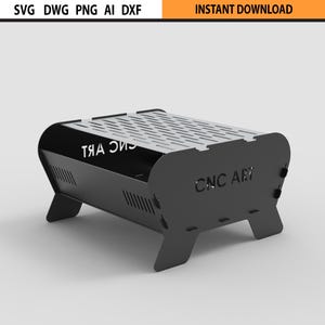 Laser Cut Grill Feuerstelle Design dxf-Datei, tragbare faltbare Grill & Feuerstelle, DIY Feuerstelle, Bbq Designdateien DXF für Plasmen, Laserdatei CNC