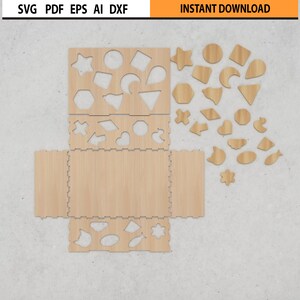 Sorting Box SVG – Montessori Laser Cut Wooden Toy File - Etsy