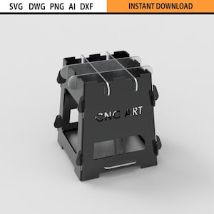 Laser Cut Small Stove Collapsible Design File DXF, Portable Stove Grill & Feuerstelle, DIY Herd, BBQ Design Files dxf für Laser Cut CNC Laser Cut