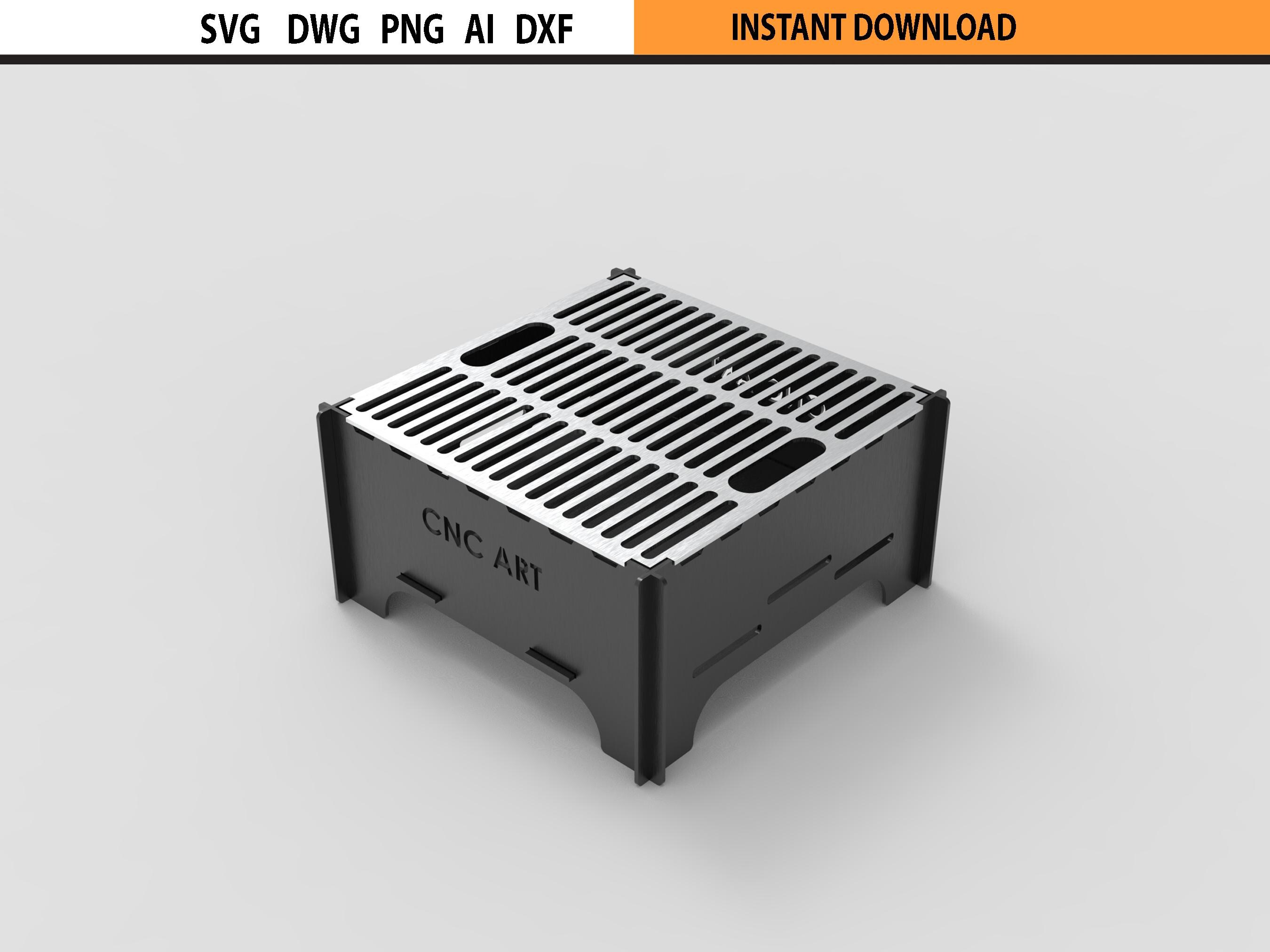 Mini Fire Pit Grill DXF – Plasma Cut BBQ Design File - Etsy