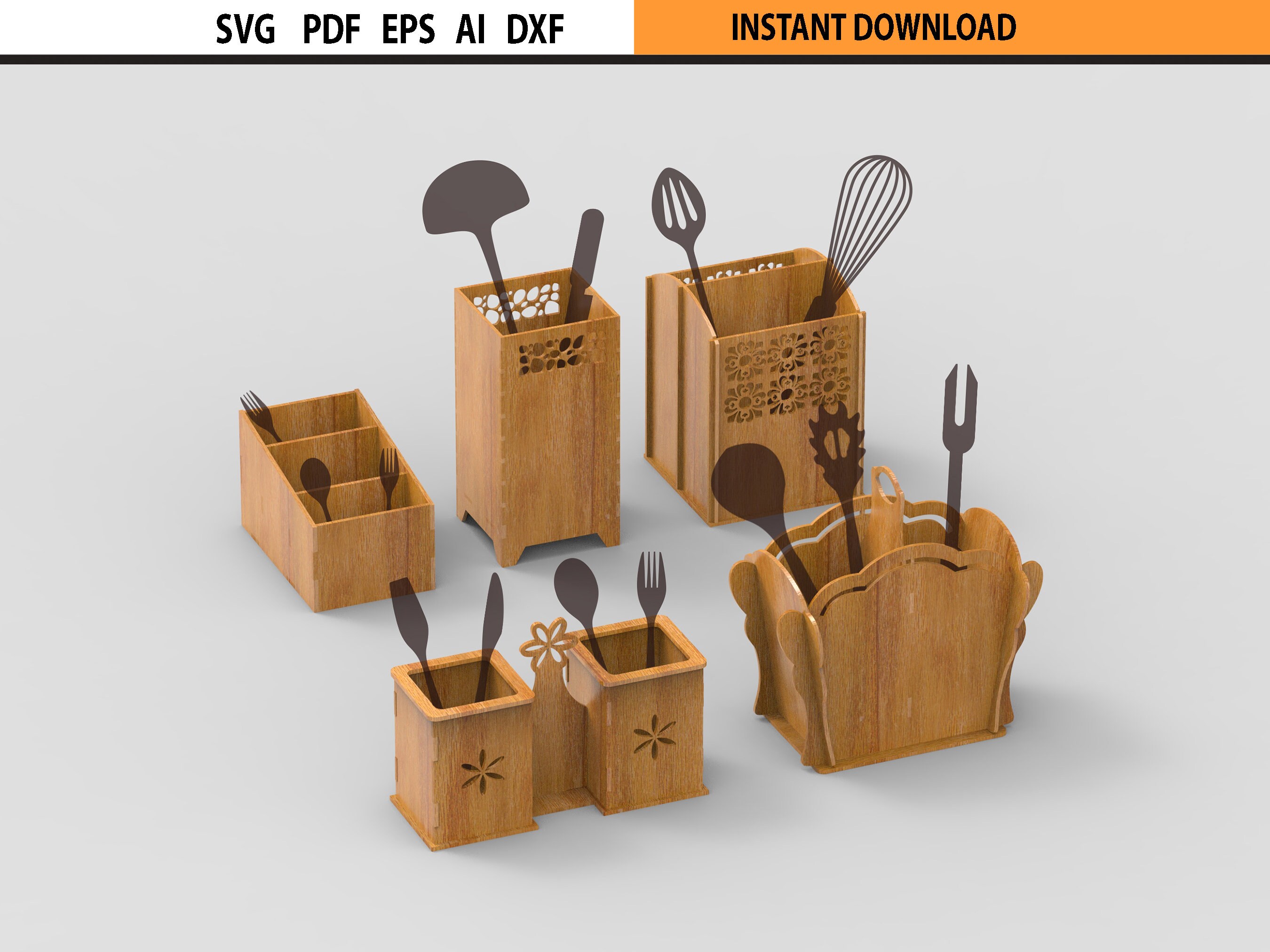 Porte-Ustensiles de Cuisine en Bois Massif Grande Capacité pour Stylos Porte-Ustensiles de Cuisine en Bois Massif Grande Capacité pour Stylos