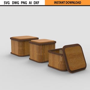 Verschiedene Größenboxen Laser Cut Bundle, Laser Cut Box, Aufbewahrungsbox Digitale Dateien, dekorative Geschenkboxen, Schmuckholzkisten, sternförmig