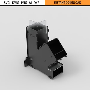 File di progettazione di braciere per stufa a razzo con taglio laser al plasma in formato DXF, griglia pieghevole portatile, file di progettazione di braciere fai da te per barbecue in formato DXF per taglio laser al plasma CNC