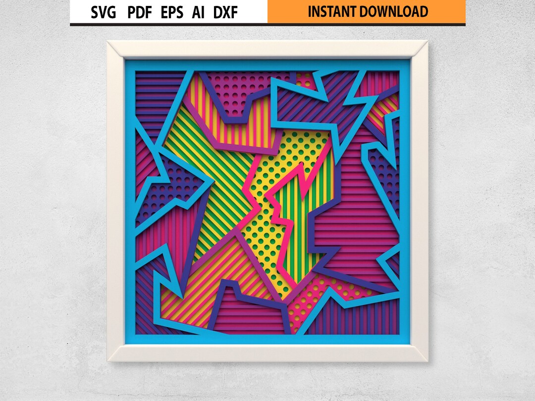 3D Multilayer Shadowbox Design SVG Multilayer Mandala Design SVG File ...